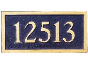 address plaque