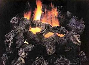 fire logs and ashes