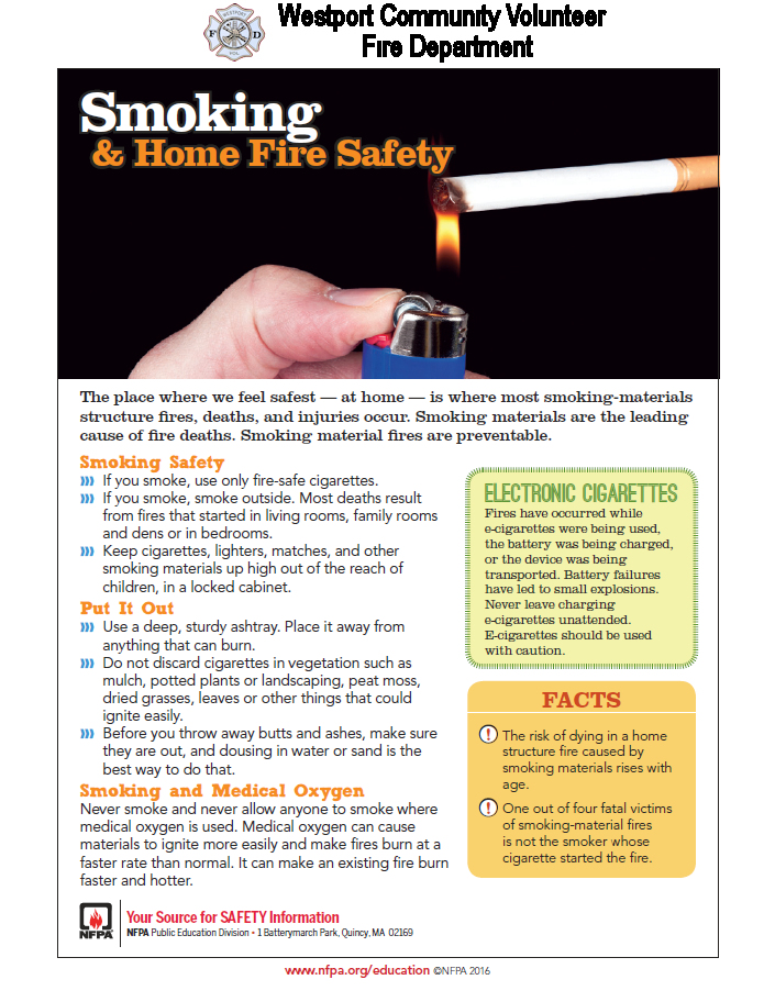 Smoking Safety Page 1